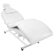 Azzurro 693A 1-Motor Electric Beauty Bed White - full product view at an angle on a white background