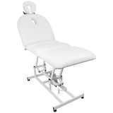 Azzurro 693A 1-Motor Electric Beauty Bed White - full product view on a white background