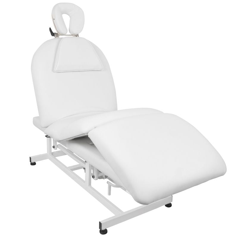 Azzurro 693A 1-Motor Electric Beauty Bed White - full product view on a white background