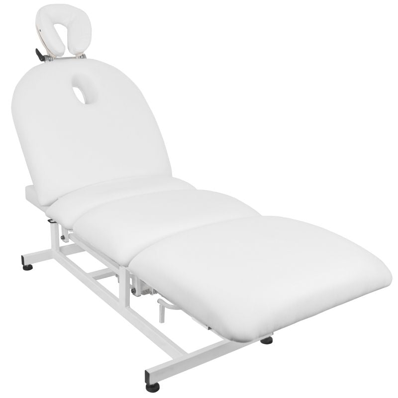 Azzurro 693A 1-Motor Electric Beauty Bed White - full product view on a white background