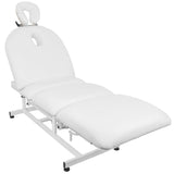 Azzurro 693A 1-Motor Electric Beauty Bed White - full product view on a white background