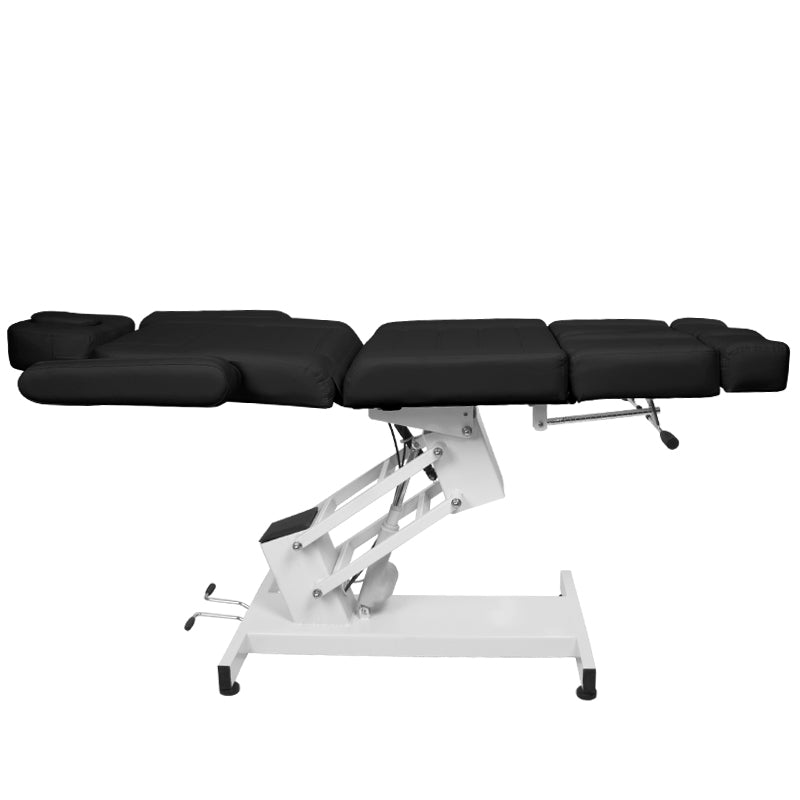 Azzurro 706 1-Motor Electric Pedicure Chair Black - full product view on a white background