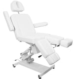 Azzurro 706 1-Motor Electric Pedicure Chair White - close-up of the upholstery and adjustment details