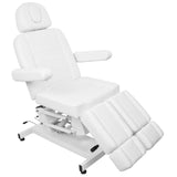 Azzurro 706 1-Motor Electric Pedicure Chair White - close-up of the upholstery and adjustment details