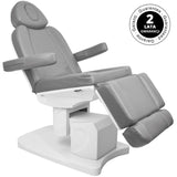 Azzurro 708A 4-Motor Electric Beauty Chair Grey - full product view on a white background