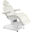 Azzurro 708A 4-Motor Electric Beauty Chair White - full product view at an angle on a white background