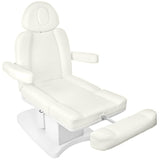 Azzurro 708A 4-Motor Electric Beauty Chair White - full product view on a white background
