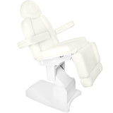 Azzurro 708A 4-Motor Electric Beauty Chair White - full product view on a white background