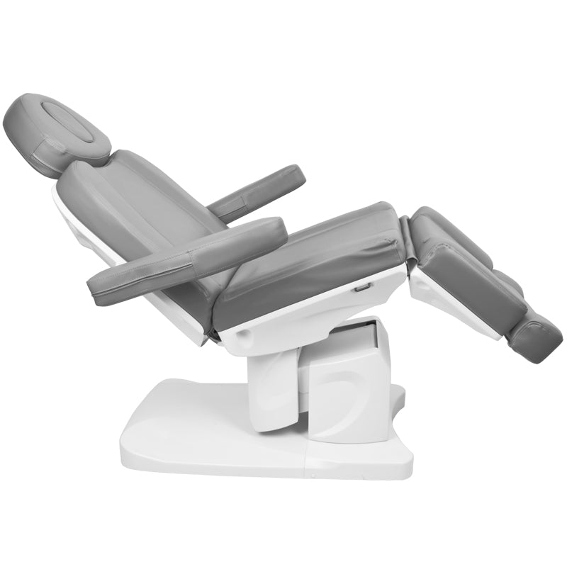 Azzurro 708A Heated 4-Motor Electric Beauty Chair Grey - full product view on a white background