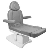 Azzurro 708A Heated 4-Motor Electric Beauty Chair Grey - full product view on a white background