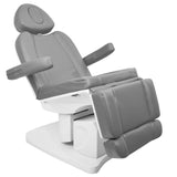 Azzurro 708A Heated 4-Motor Electric Beauty Chair Grey - full product view on a white background