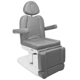 Azzurro 708A Heated 4-Motor Electric Beauty Chair Grey - full product view on a white background