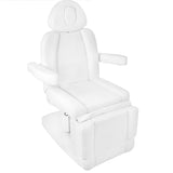 Azzurro 708A Heated 4-Motor Electric Beauty Chair White - full product view on a white background