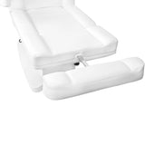Azzurro 708A Heated 4-Motor Electric Beauty Chair White - full product view on a white background