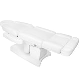 Azzurro 708A Heated 4-Motor Electric Beauty Chair White - full product view on a white background