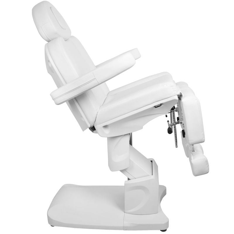 Azzurro 708AS 3-Motor Electric Pedicure Bed White - full product view on a white background