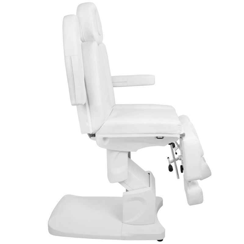 Azzurro 708AS 3-Motor Electric Pedicure Bed White - full product view on a white background