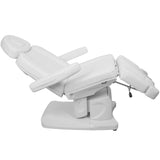 Azzurro 708AS 3-Motor Electric Pedicure Bed White - close-up of the upholstery and adjustment details