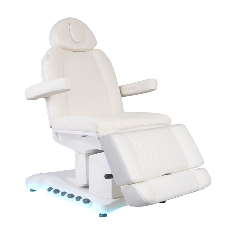 Azzurro 708B Exclusive Heated 4-Motor Electric Beauty Chair - full product view at an angle on a white background