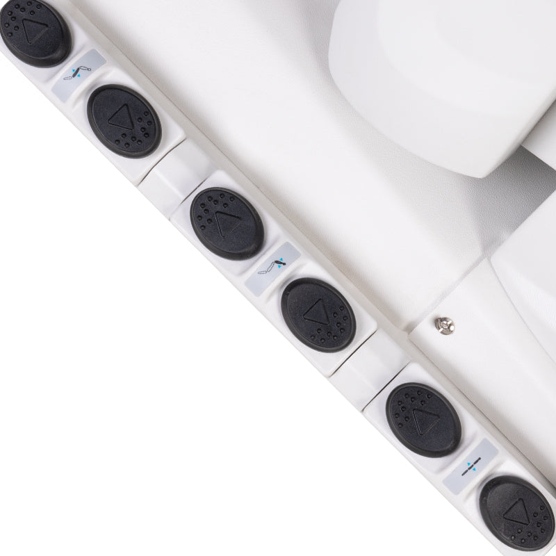 Azzurro 708BS Pedi Pro Heated Electric Pedicure Bed - displayed in a professional treatment-room setting