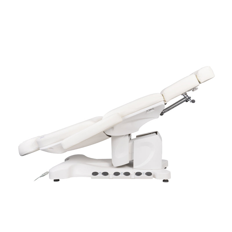 Azzurro 708BS Pedi Pro Heated Electric Pedicure Bed - close-up of the upholstery and adjustment details