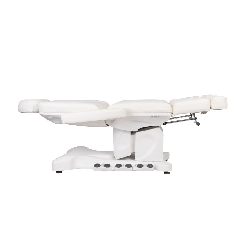 Azzurro 708BS Pedi Pro Heated Electric Pedicure Bed - close-up of the upholstery and adjustment details