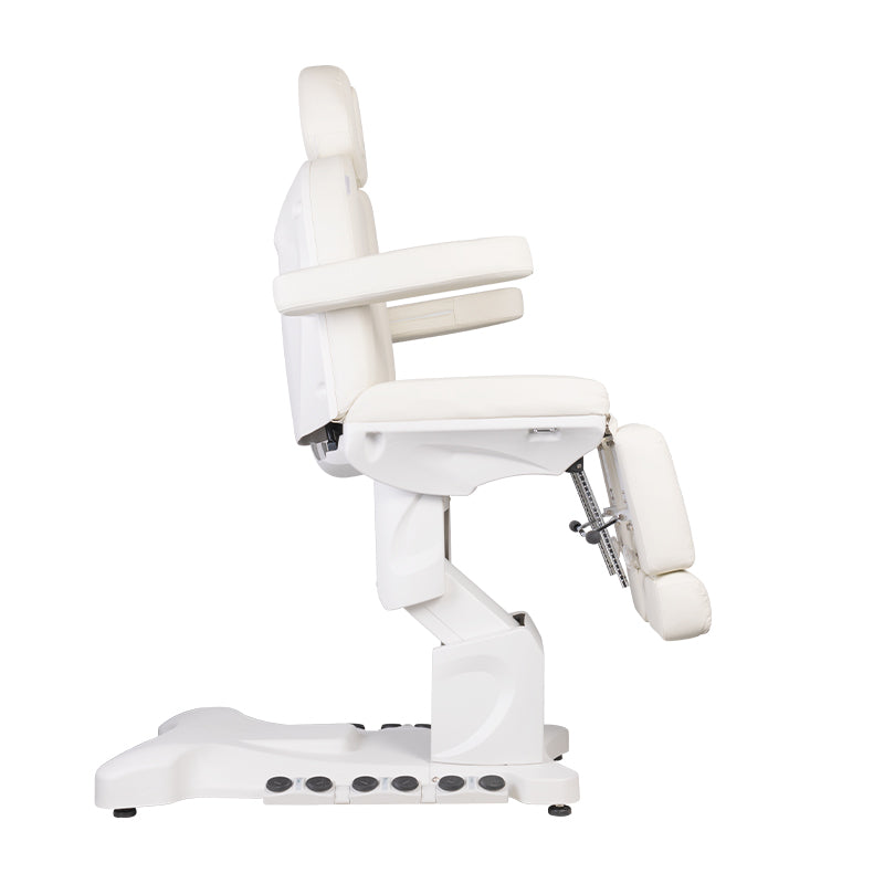 Azzurro 708BS Pedi Pro Heated Electric Pedicure Bed - close-up of the upholstery and adjustment details
