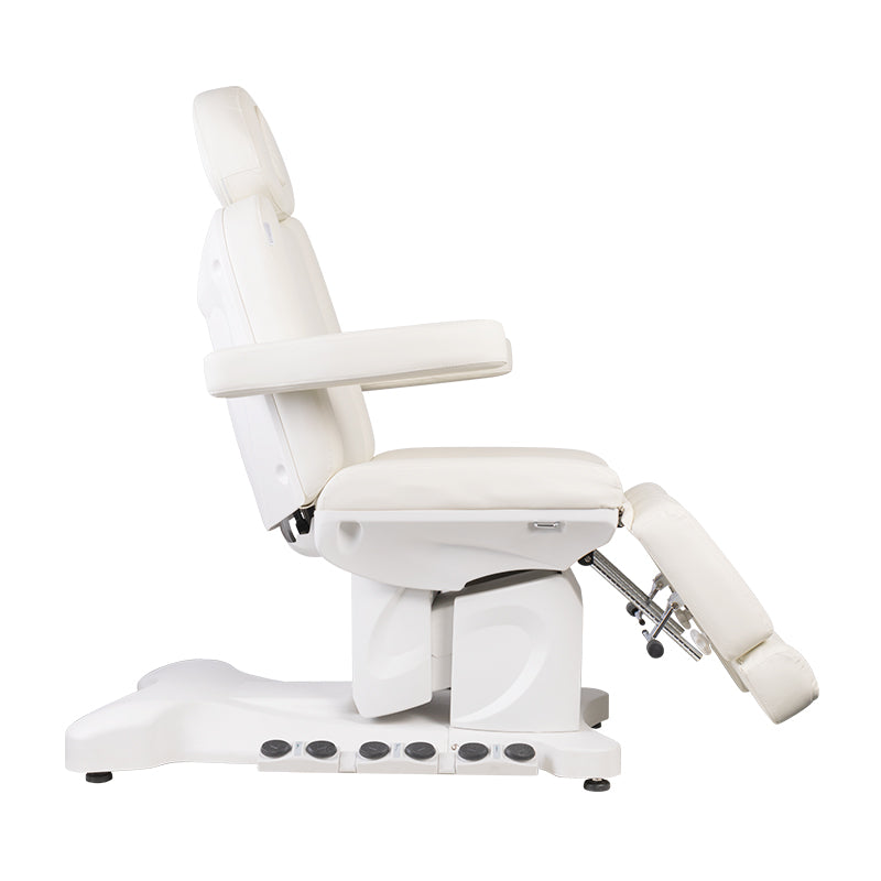 Azzurro 708BS Pedi Pro Heated Electric Pedicure Bed - close-up of the upholstery and adjustment details