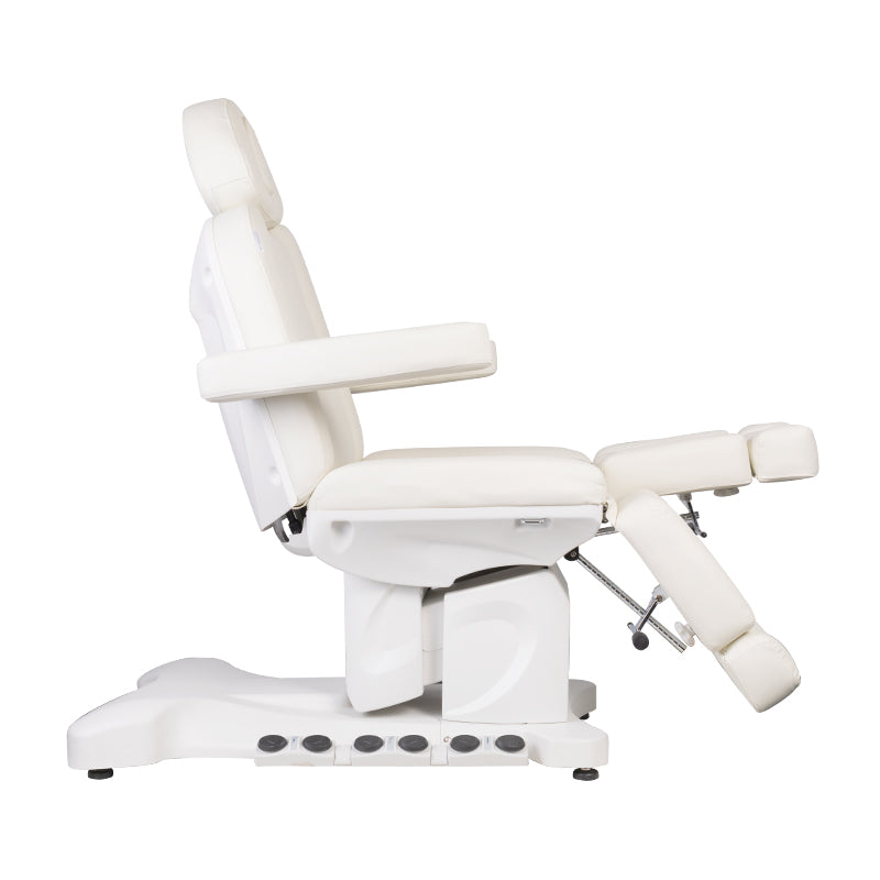 Azzurro 708BS Pedi Pro Heated Electric Pedicure Bed - close-up of the upholstery and adjustment details
