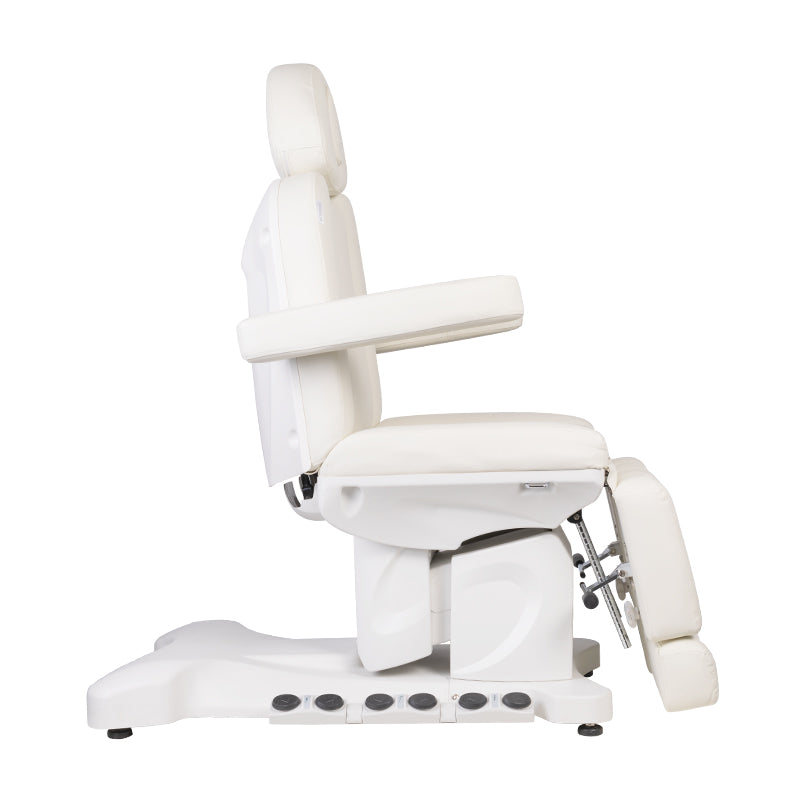 Azzurro 708BS Pedi Pro Heated Electric Pedicure Bed - close-up of the upholstery and adjustment details
