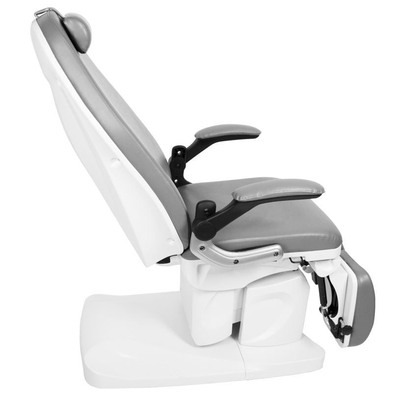 Azzurro 709A Electric Pedicure Bed Grey - full product view on a white background
