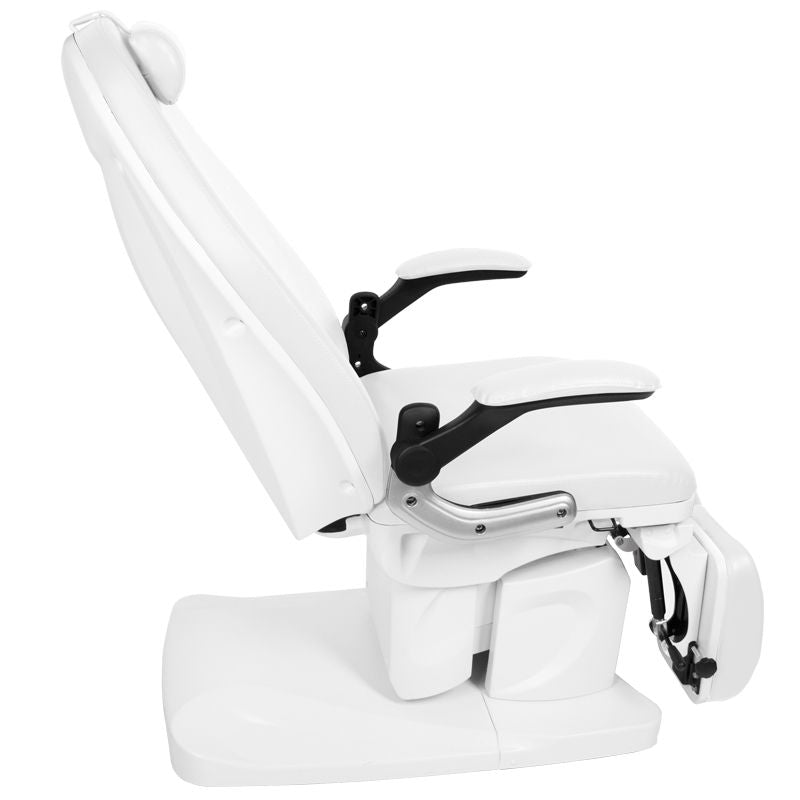 Azzurro 709A Electric Pedicure Bed White - full product view on a white background