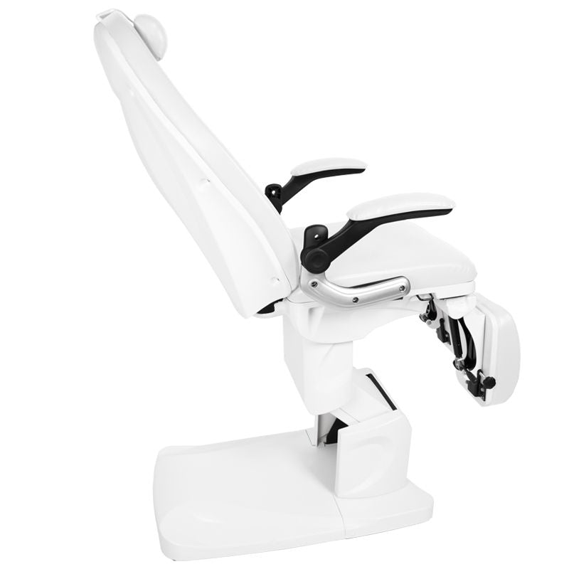 Azzurro 709A Electric Pedicure Bed White - full product view on a white background