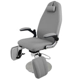 Azzurro 713A Hydraulic Pedicure Bed Grey - close-up of the upholstery and adjustment details