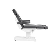 Azzurro 803D 3-Motor Electric Beauty Bed Grey - full product view on a white background