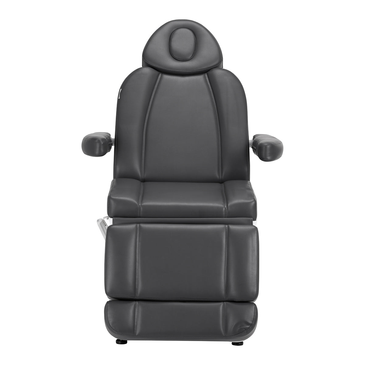 Azzurro 803D 3-Motor Electric Beauty Bed Grey - full product view on a white background