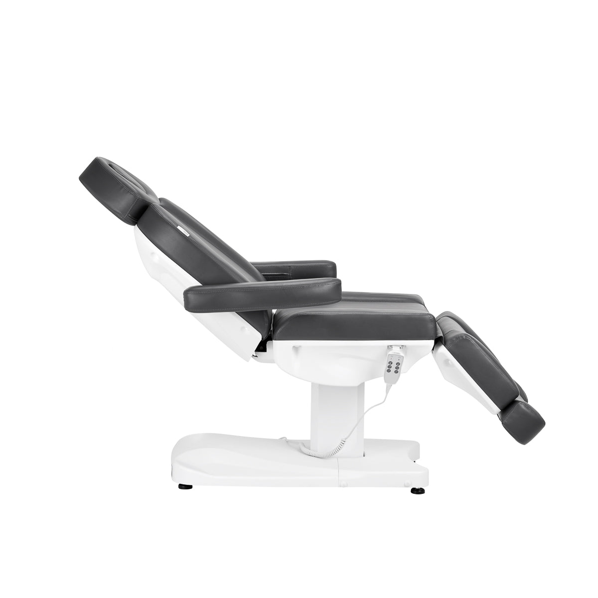 Azzurro 803D 3-Motor Electric Beauty Bed Grey - full product view on a white background