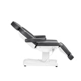 Azzurro 803D 3-Motor Electric Beauty Bed Grey - full product view on a white background