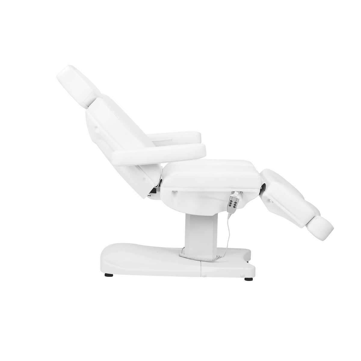 Azzurro 803D 3-Motor Electric Beauty Bed White - full product view on a white background