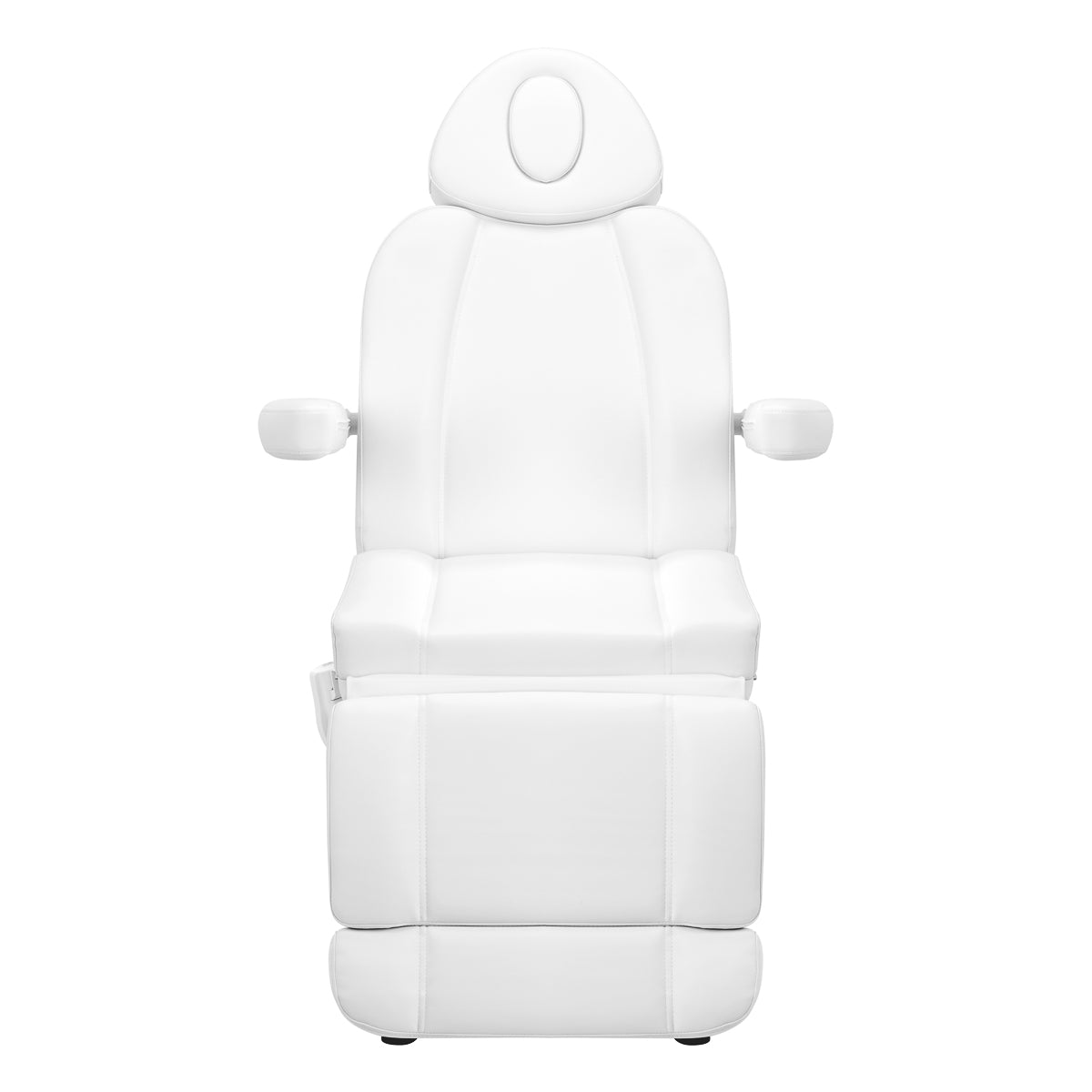 Azzurro 803D 3-Motor Electric Beauty Bed White - full product view on a white background