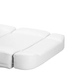 Azzurro 803D 3-Motor Electric Beauty Bed White - full product view on a white background