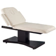 Azzurro 805 Heated 1-Motor Electric Beauty Bed Wenge & Latte - full product view at an angle on a white background