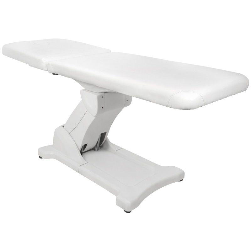 Azzurro 808 Electric Massage Bed White - full product view on a white background