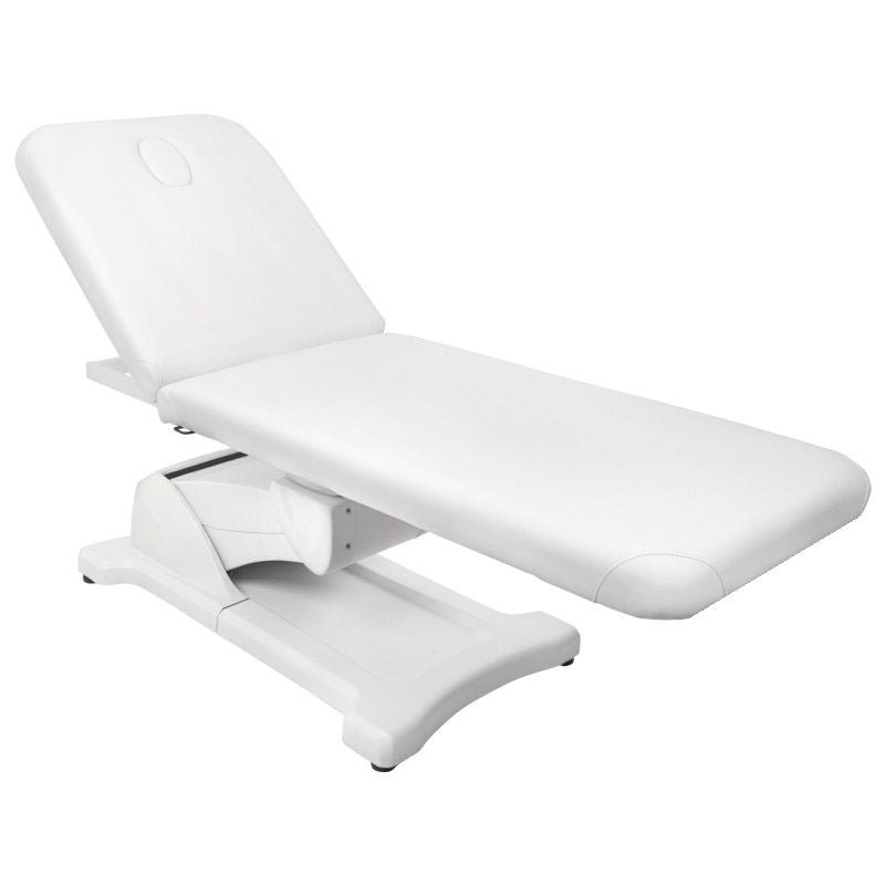 Azzurro 808 Electric Massage Bed White - full product view on a white background