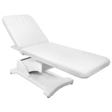 Azzurro 808 Electric Massage Bed White - full product view on a white background