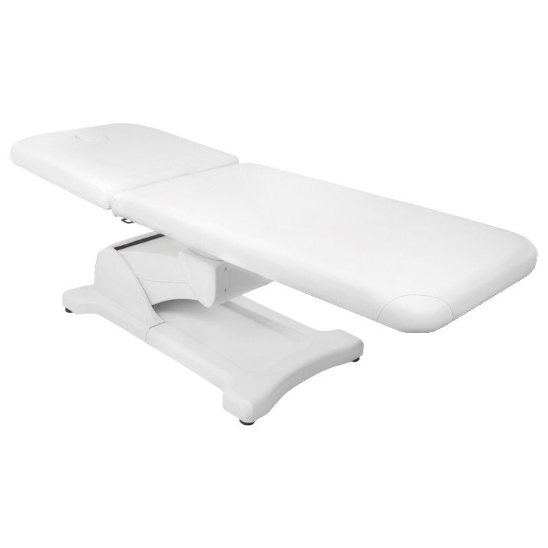 Azzurro 808 Electric Massage Bed White - full product view on a white background