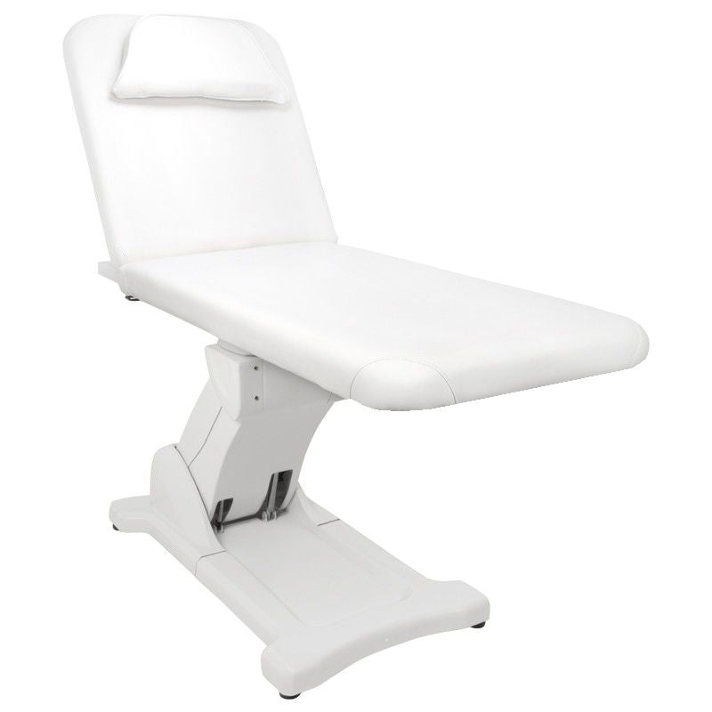 Azzurro 808 Electric Massage Bed White - full product view on a white background