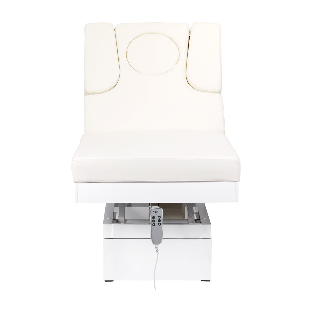 Azzurro 815B Electric Massage Bed White - full product view on a white background