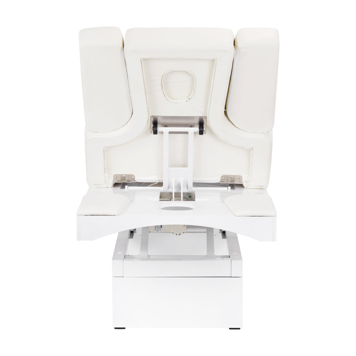 Azzurro 815B Electric Massage Bed White - full product view on a white background