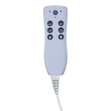 Azzurro 815B Electric Massage Bed White - full product view on a white background